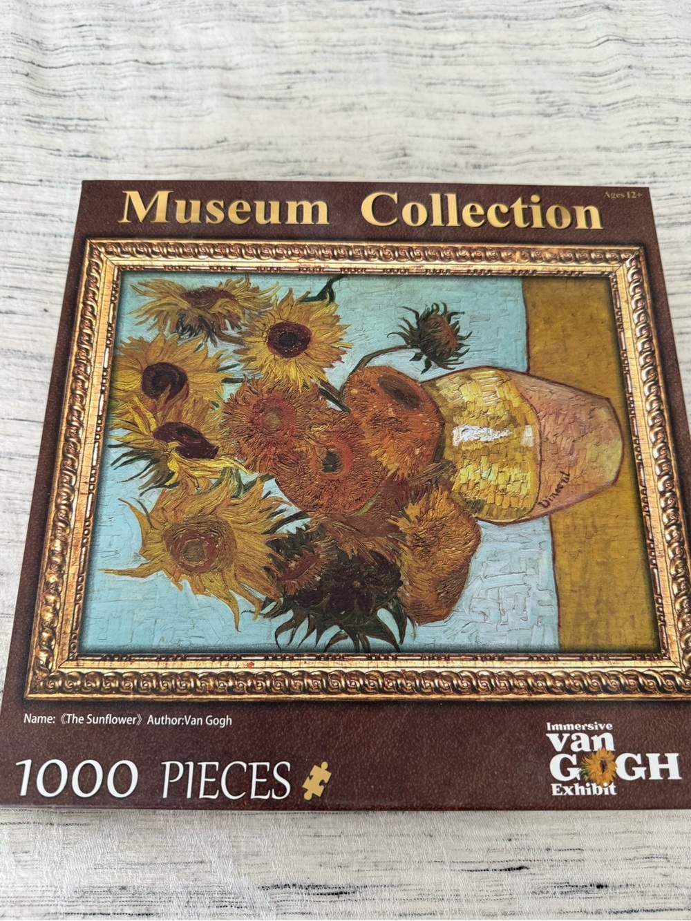 Museum Collection 1000-Piece Jigsaw Puzzle - Sunflowers (Brown/Yellow)